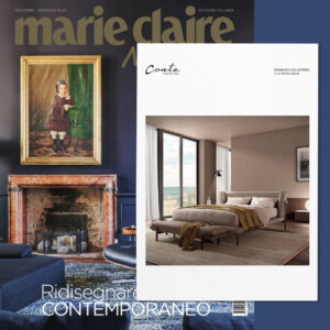 DOMINICK Bed, design Enrico Cesana on Marie Claire Maison || Dec / Gen 21•22 