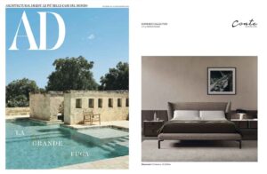 DOMINICK Bed, design Enrico Cesana on AD || July/August 22