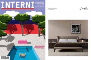DOMINICK Bed, design Enrico Cesana on Interni || July/August 22